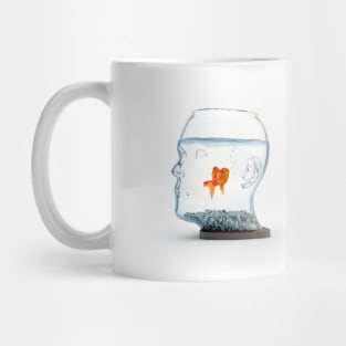 Goldfish in a bowl, illustration (F011/3255) Mug